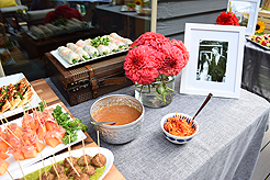 A GARDEN WEDDING RECEPTION